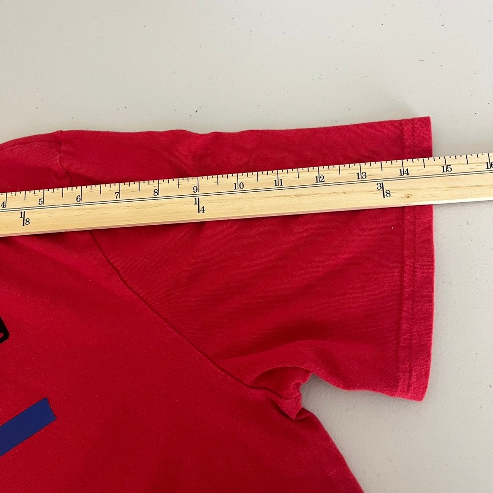 Oakley‎ Mens Red Graphic T-Shirt Short Sleeve Regular Fit Star Logo Large USA - Picture 12 of 14